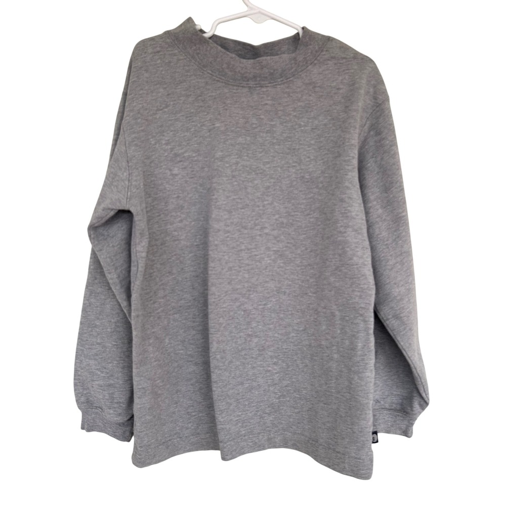 VTG Y2K Gymboree Grey Long Sleeve Mock Neck Cotton Sweatshirt XX LARGE 7 Years